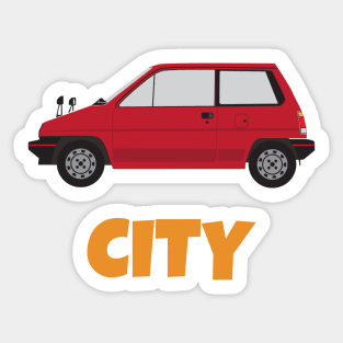 Classic Vintage City Car JDM Sticker